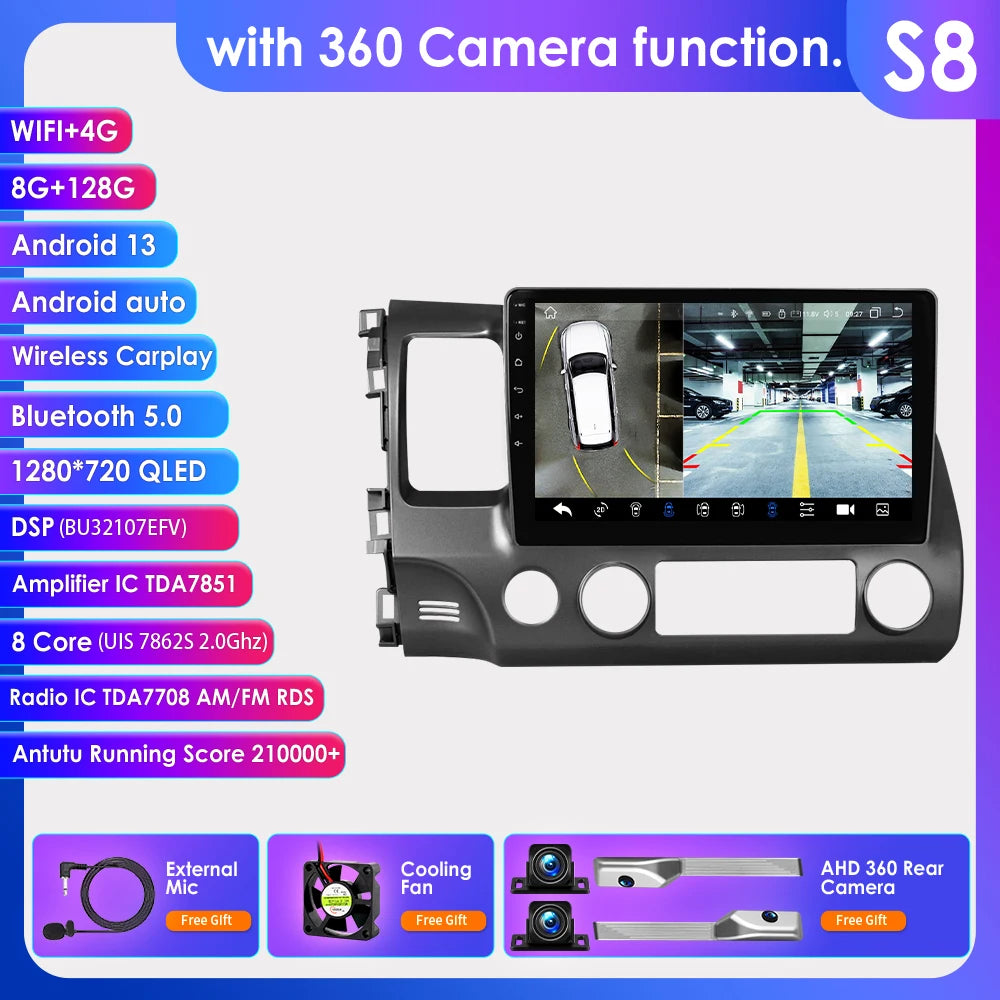 Autoradio 2Din Android 13 Car Radio