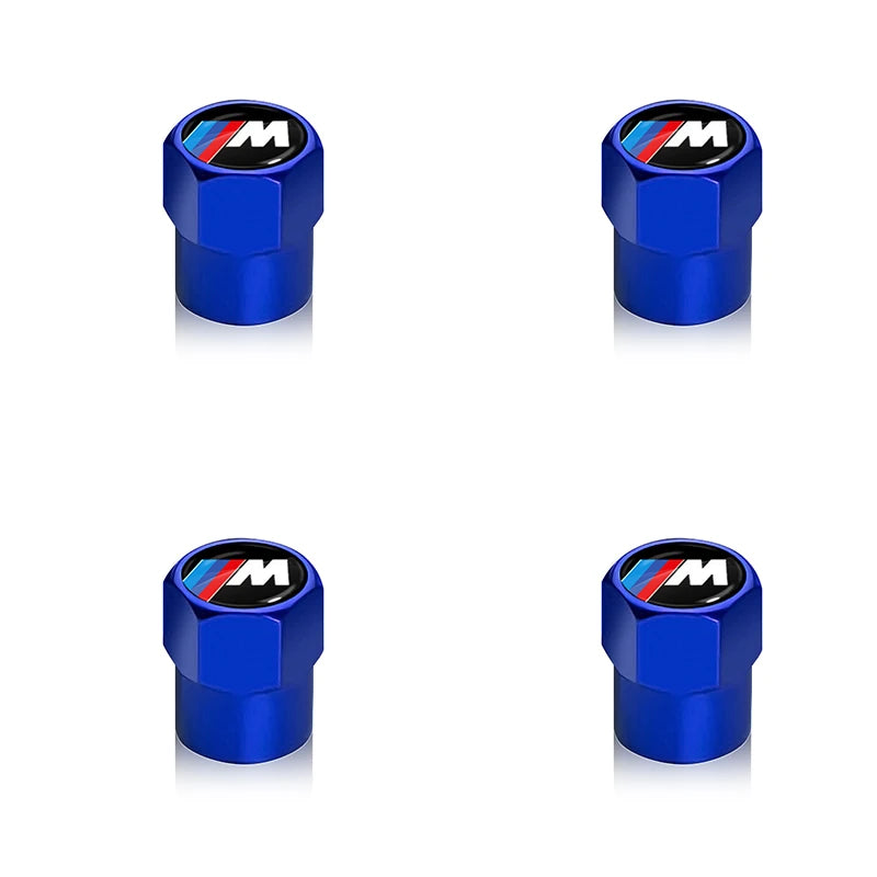 4pcs car wheel tire metal valve cover