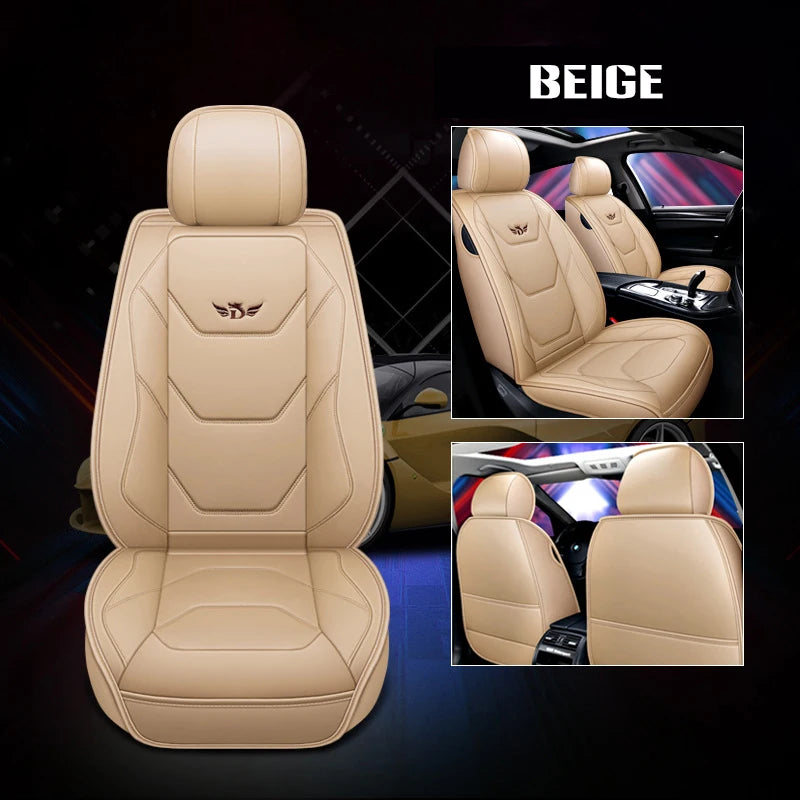 1X PU Leather Front Car Seat Cover – Universal Fit, Durable Automotive Seat Protector