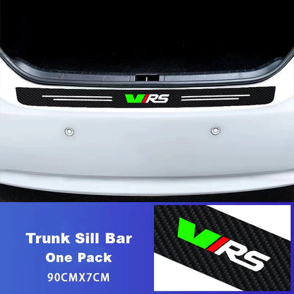 Auto Carbon Fiber Decals Stickers Car Door