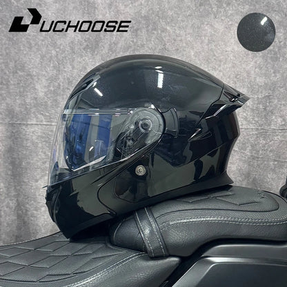 High-Quality DOT Motorcycle Helmet – Four Seasons Modular Flip-Up Motocross Racing Helmet