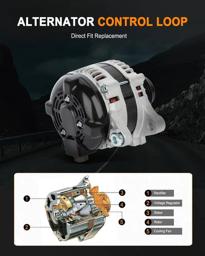 Alternator – Fits Toyota Matrix (2009-2010) & Corolla (2009-2013) 1.8L