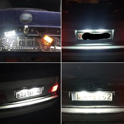 2Pcs For BMW Led License Plate Light