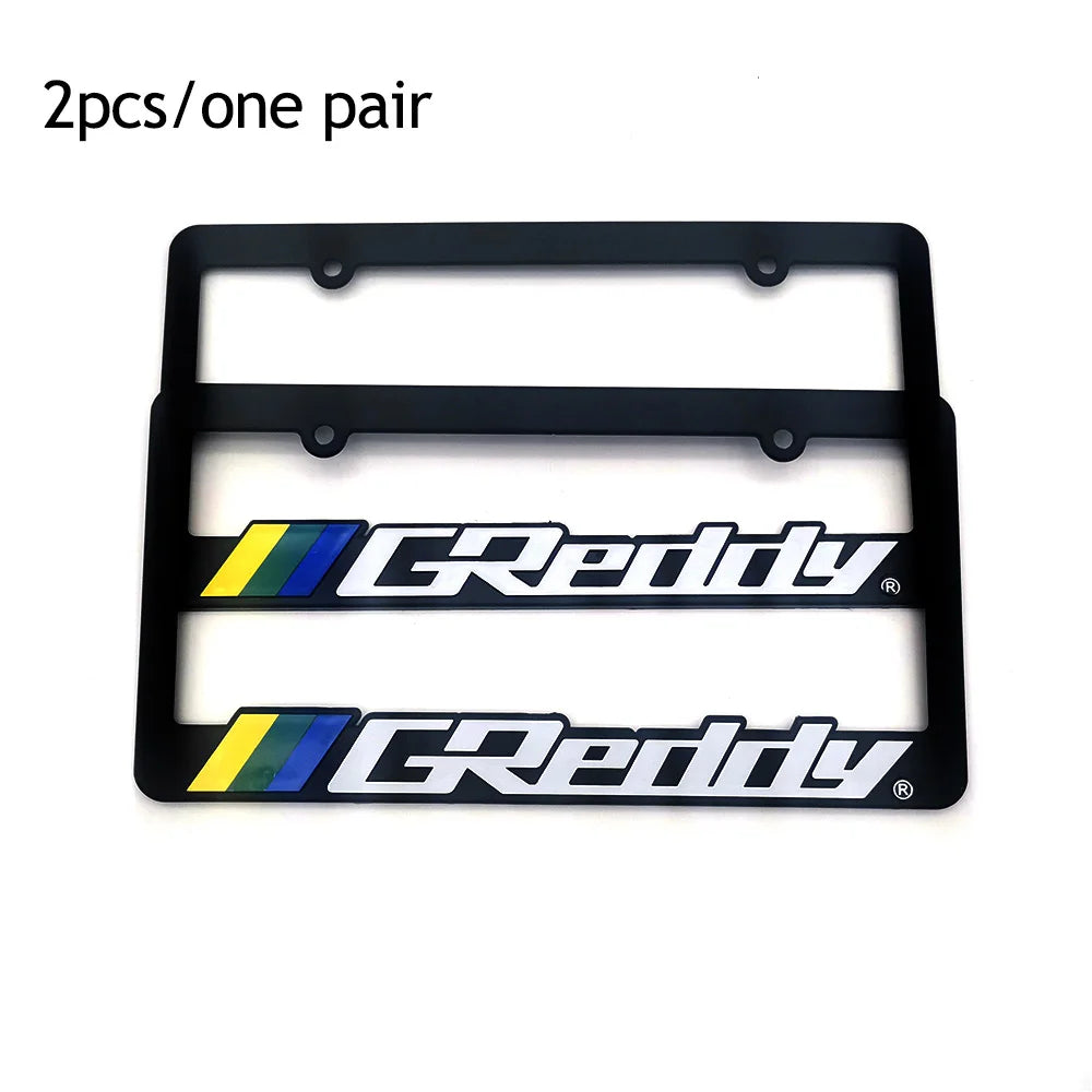 1 Pair(2pcs) JDM Racing Style License Plate Frame