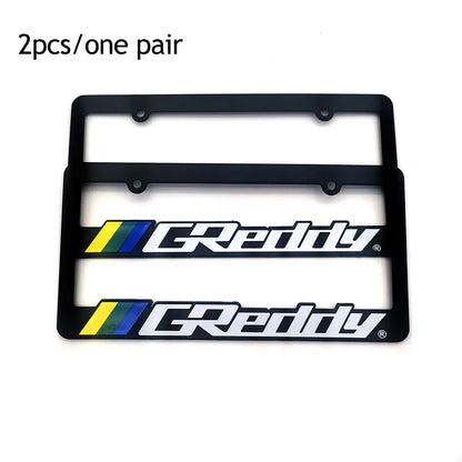 1 Pair(2pcs) JDM Racing Style License Plate Frame