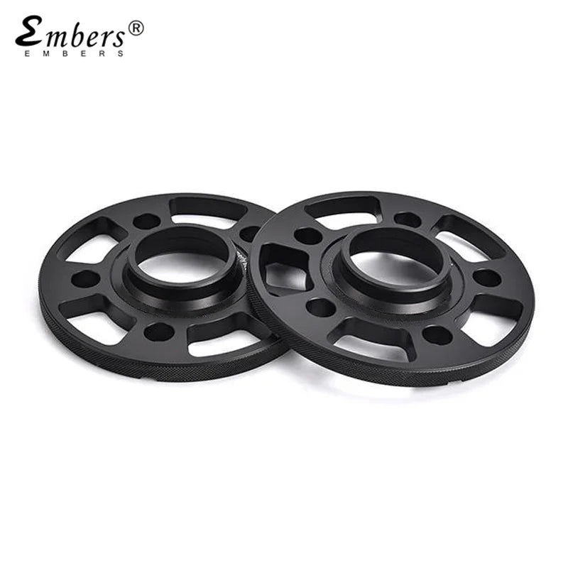 Audi Q5 Wheel Spacers Hub Adapter – 5x112 PCD, 66.6mm CB, M14x1.5 Lug Thread – Forged Aluminum Black, 2-Piece Set
