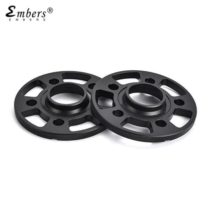 Audi Q5 Wheel Spacers Hub Adapter – 5x112 PCD, 66.6mm CB, M14x1.5 Lug Thread – Forged Aluminum Black, 2-Piece Set