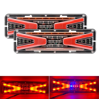 2Pcs 12V/24V LED Tail Lights for Trailers, Trucks, Buses