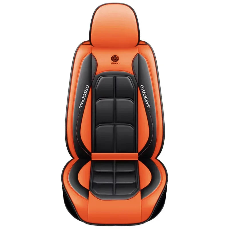 All-Inclusive Full Leather Car Seat Cushion – Universal Driver or Passenger Seat Cover, All-Season Pad