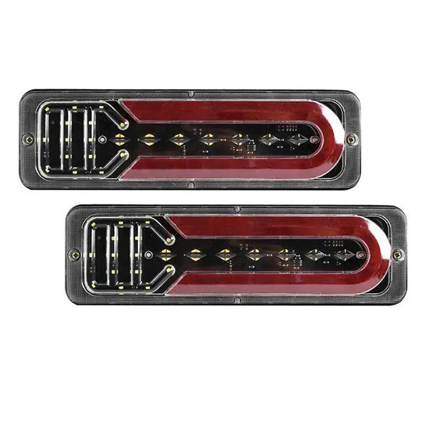 2Pcs 12V/24V LED Tail Lights for Trailers, Trucks, Buses