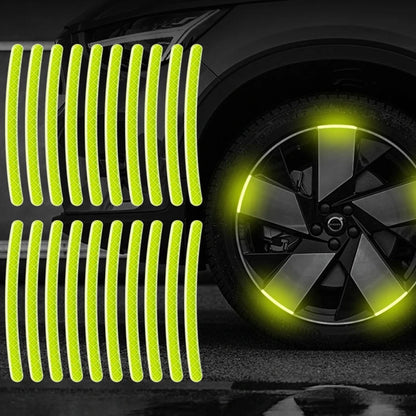 20pcs Car Wheel Hub Reflective Sticker