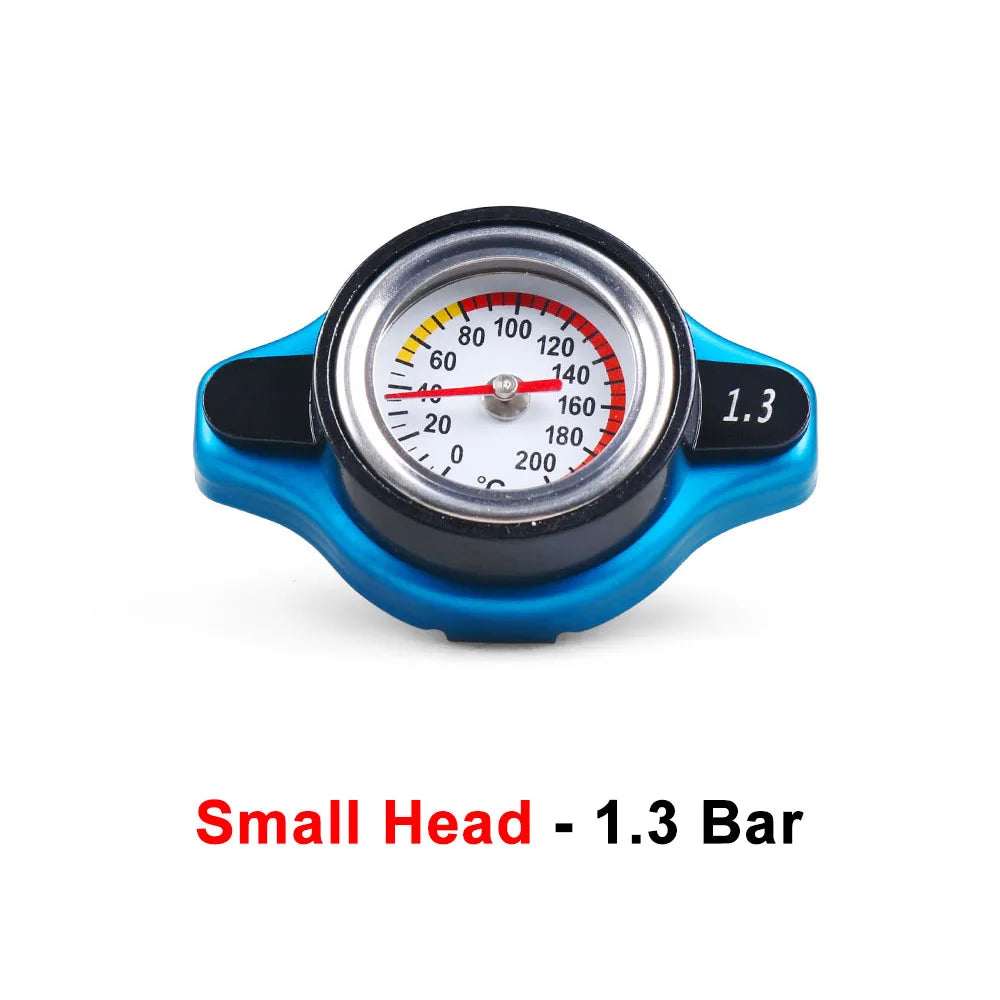 Small & Big Head Radiator Thermostat Cap – Water Tank Cover with Temperature Gauge, 0.9BAR / 1.1BAR / 1.3BAR