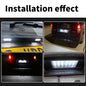 2Pcs 6000K White LED License Plate Lights