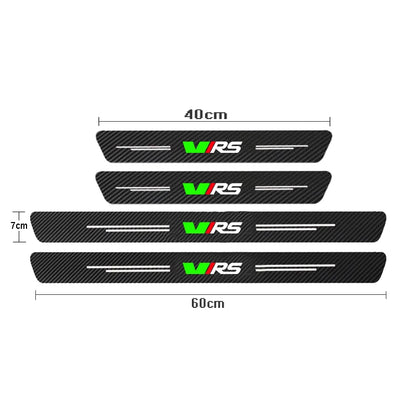Auto Carbon Fiber Decals Stickers Car Door