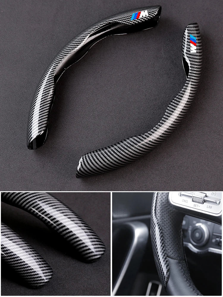 Carbon Fiber Style Anti-Slip Steering Wheel Cover