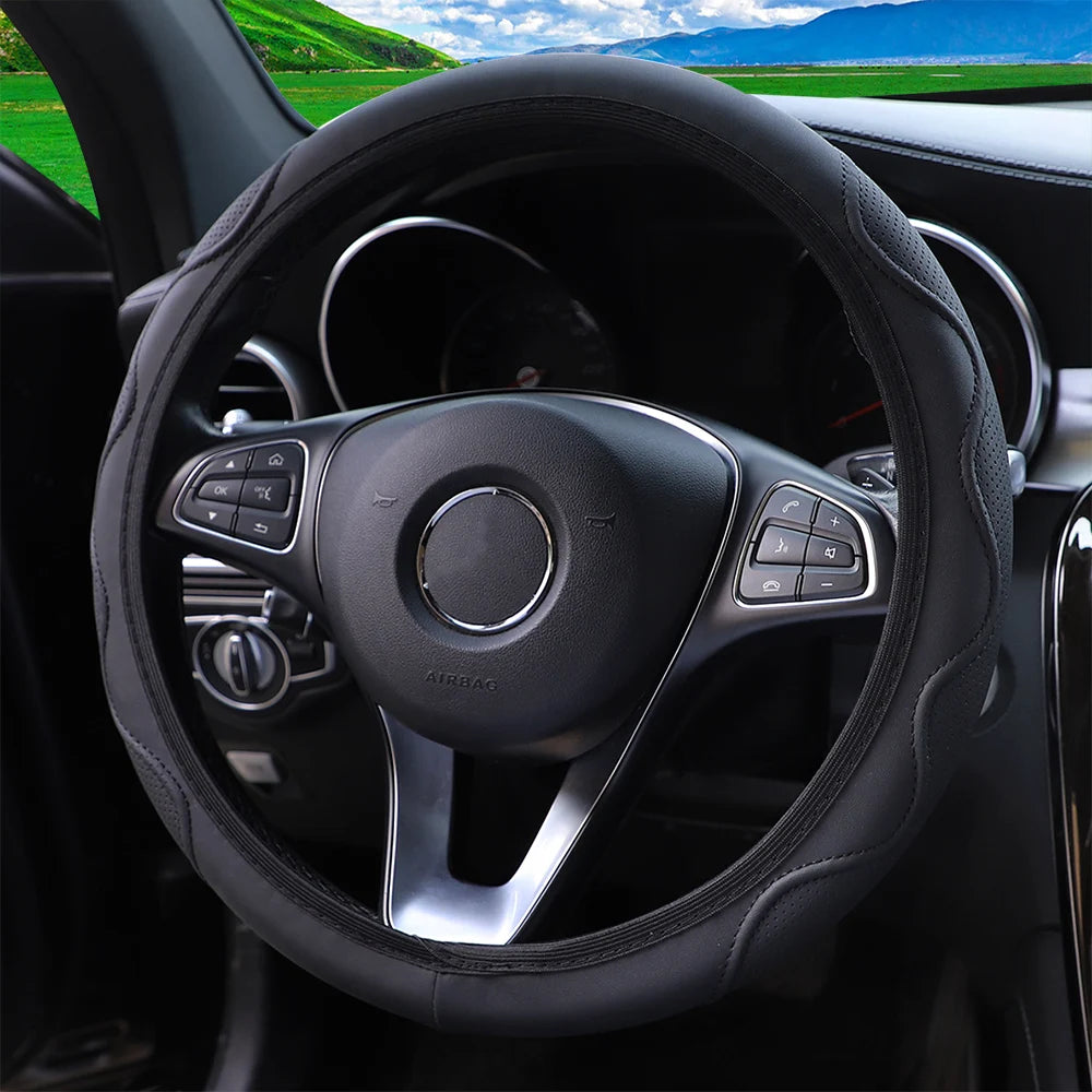 leather wheel cover
