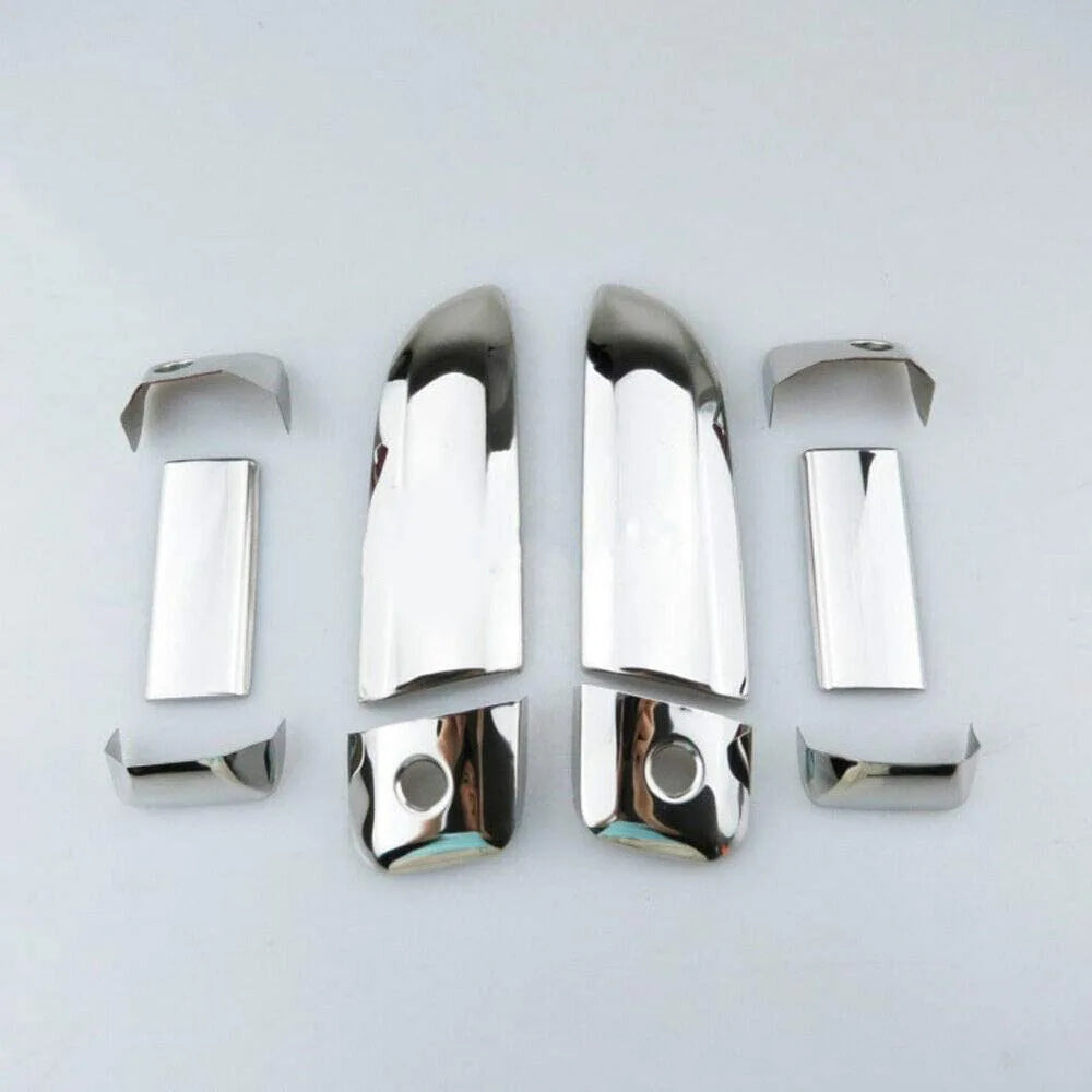 10PCS Chrome ABS Door Handle Bowl Covers