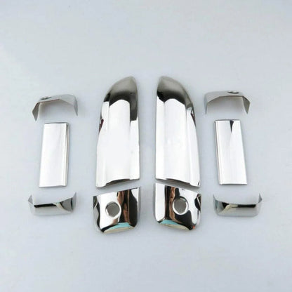 10PCS Chrome ABS Door Handle Bowl Covers