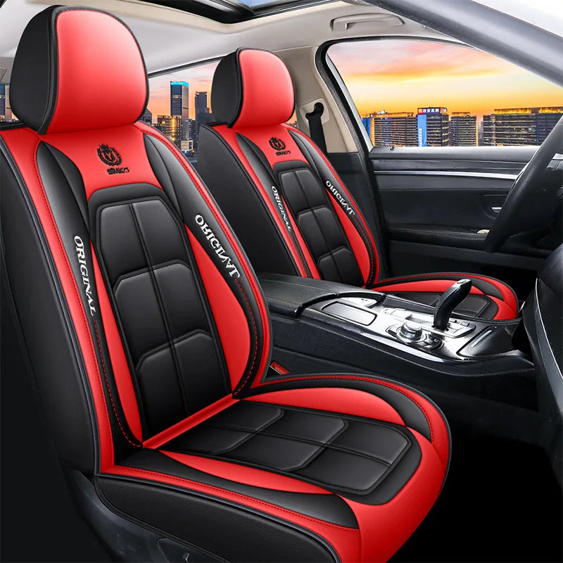 All-Inclusive Full Leather Car Seat Cushion – Universal Driver or Passenger Seat Cover, All-Season Pad