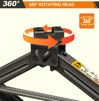 2 Ton Scissor Jack with Wrench