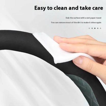 Leather Suede Steering Wheel Cover – Non-Slip & Comfortable