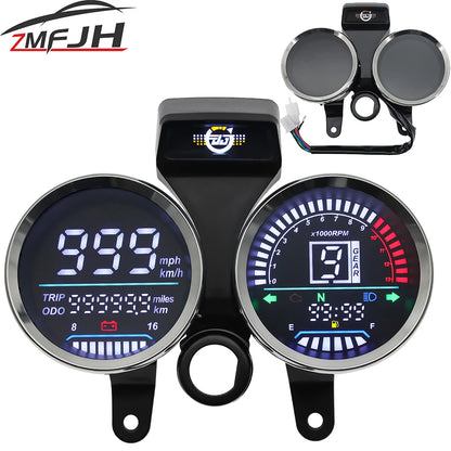 Motorcycle Speed Tachometer for Suzuki GN125 – Digital Meter Assembly