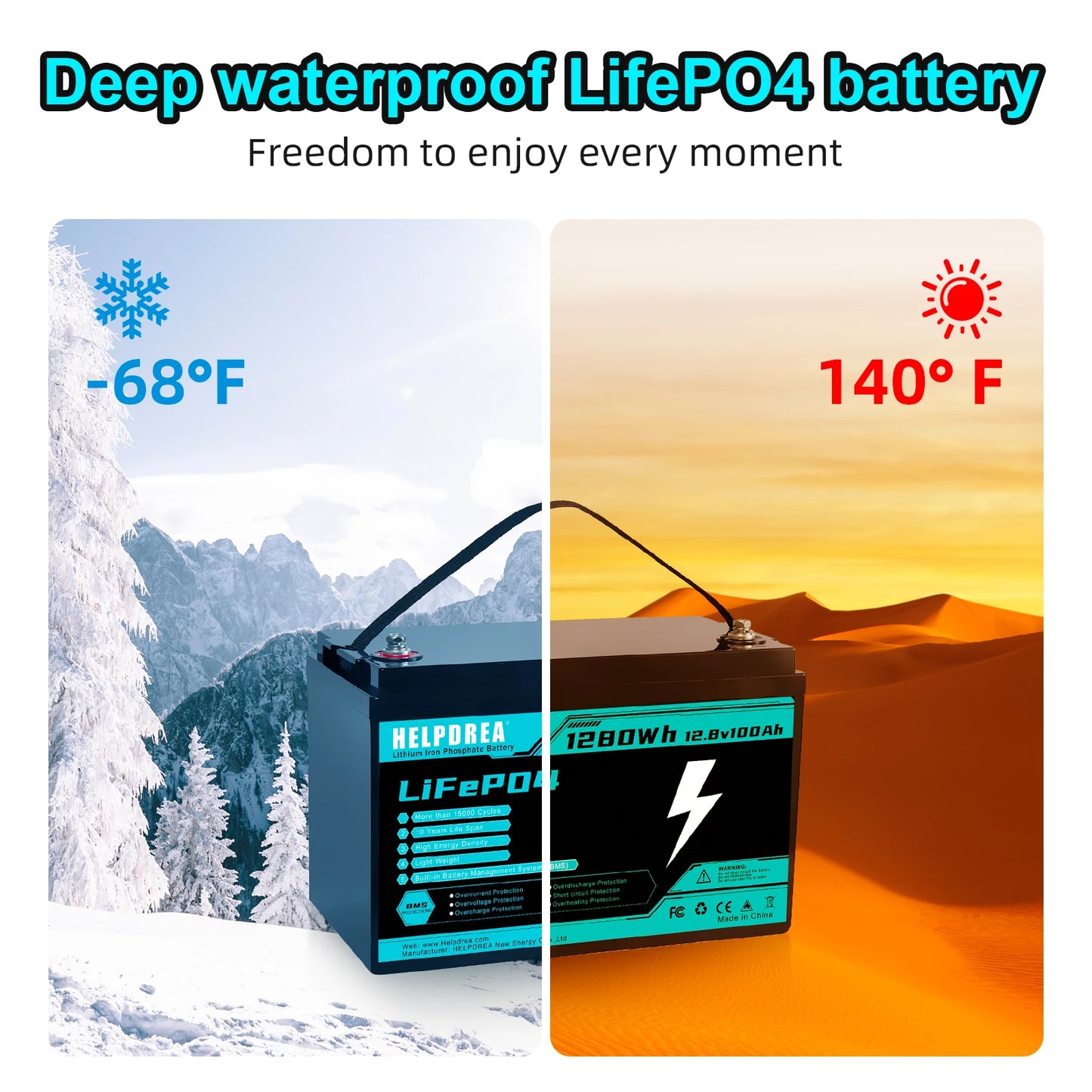 LiFePO4 Rechargeable Battery – Reliable Long-Lasting Power