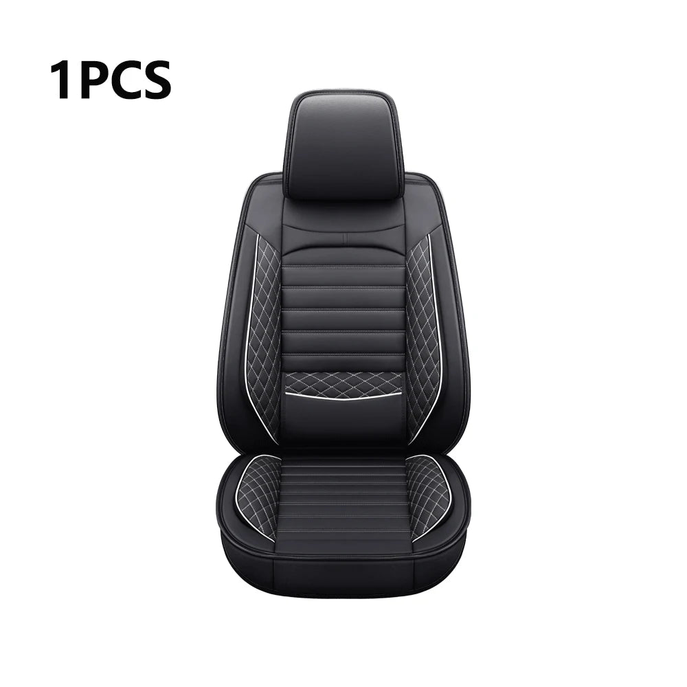 Elegant Universal Faux Leather Car Seat Cover by Tand – Easy-Clean, Comfort Design, Fits Most Major Car Models