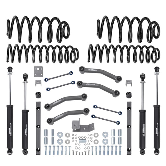 4” Lift Kit with Shock Absorbers – Fits Jeep Wrangler TJ 4WD (2003-2006)