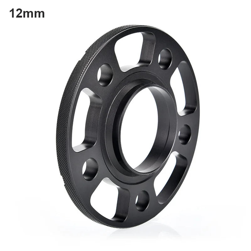 Audi Q5 Wheel Spacers Hub Adapter – 5x112 PCD, 66.6mm CB, M14x1.5 Lug Thread – Forged Aluminum Black, 2-Piece Set