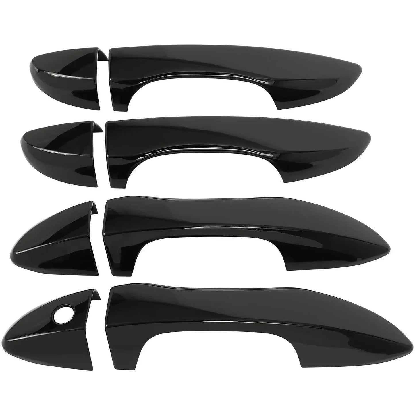 Carbon Fiber Style Car Door Handle Cover Trim – For Toyota Corolla (2014-2018, LHD)