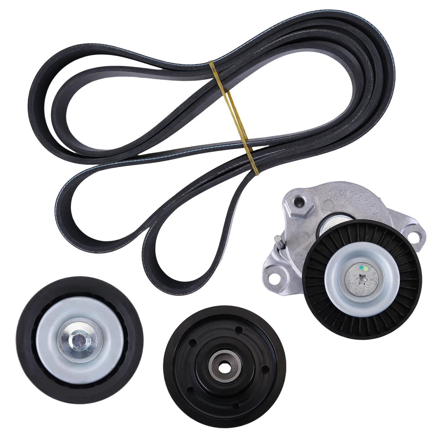 Belt Tensioner Pulley Kit Compatible with Mercedes-Benz C300 C350 E350 E550