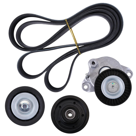 Belt Tensioner Pulley Kit Compatible with Mercedes-Benz C300 C350 E350 E550