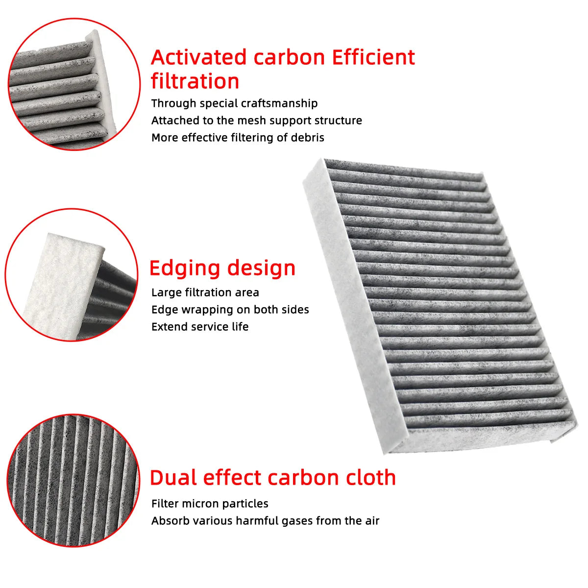 Car Cabin Air Filter for Toyota Camry 2018-2024