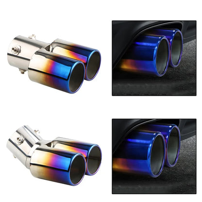 1PCS 2.5" Inlet Car Auto Exhaust Muffler Tip