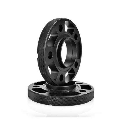 Audi Q5 Wheel Spacers Hub Adapter – 5x112 PCD, 66.6mm CB, M14x1.5 Lug Thread – Forged Aluminum Black, 2-Piece Set
