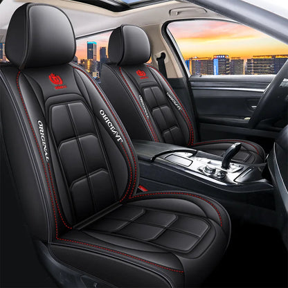 All-Inclusive Full Leather Car Seat Cushion – Universal Driver or Passenger Seat Cover, All-Season Pad