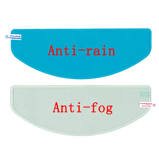 2PCS Motorcycle Helmet Rainproof Anti-Fog Nano Film – Full Face Helmet Compatible