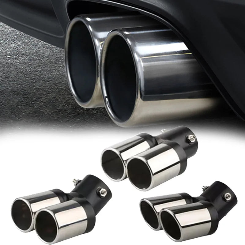 1PCS 2.5" Inlet Car Auto Exhaust Muffler Tip