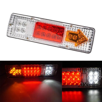 2Pcs 12V/24V LED Tail Lights for Trailers, Trucks, Buses