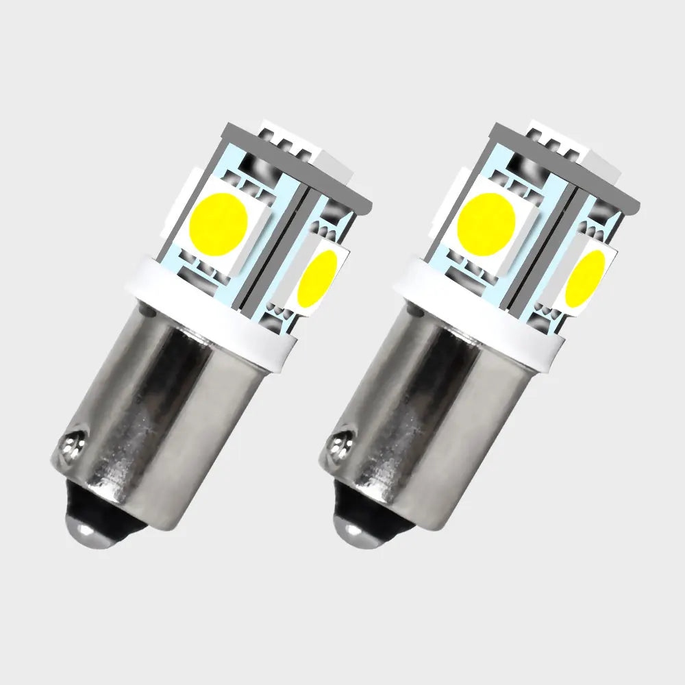 Ultra Bright BA9S 5050 5SMD LED Bulbs – Turn Signal, Dome, Brake, Reverse, Interior & Clearance Lights
