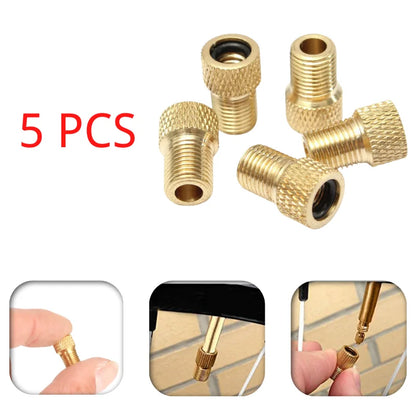 Presta to Schrader Valve Adapter – Bicycle Tire Pump & Tube Converter for Road & Mountain Bikes