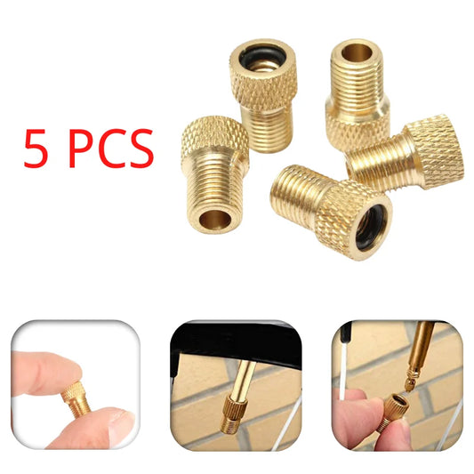 Presta to Schrader Valve Adapter – Bicycle Tire Pump & Tube Converter for Road & Mountain Bikes