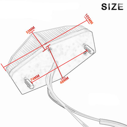 LED Motorcycle Brake & Signal Indicator Lights