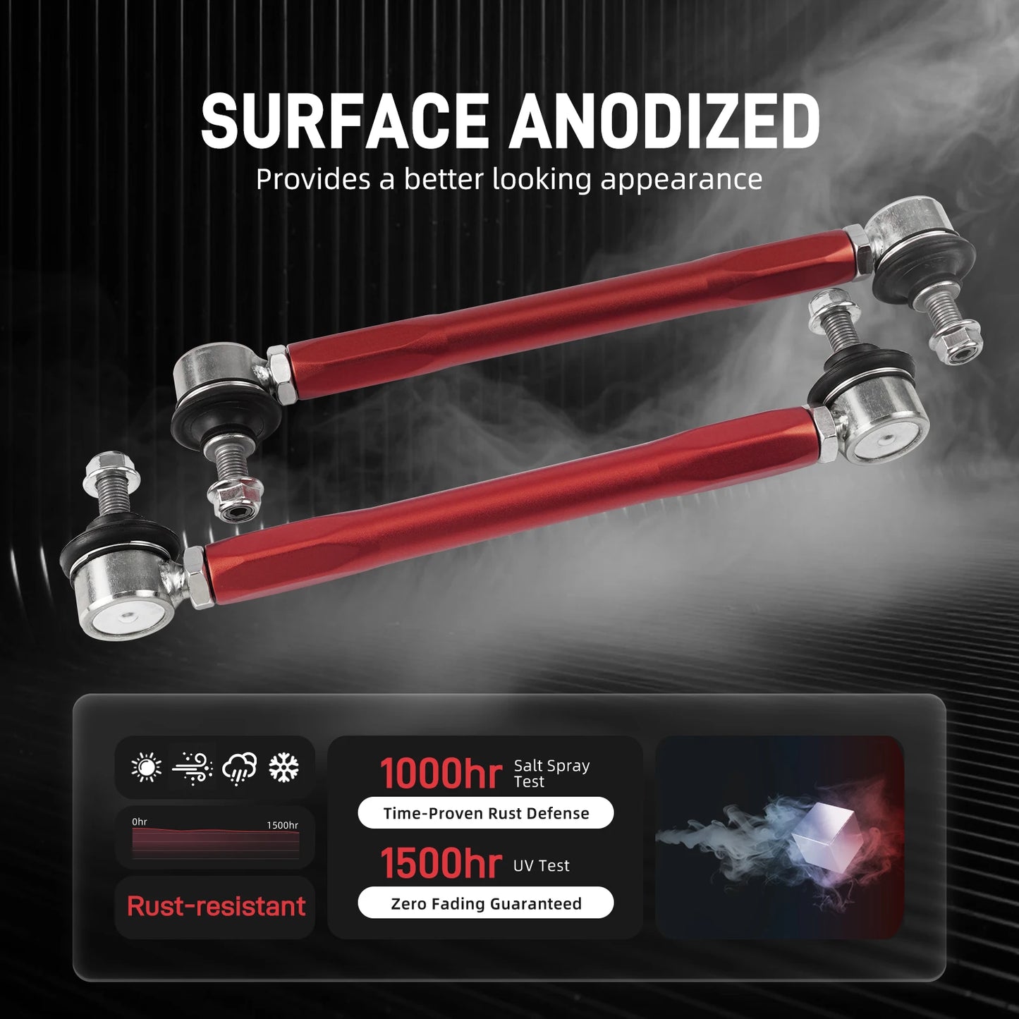 Adjustable Front Sway Bar End Link Kit
