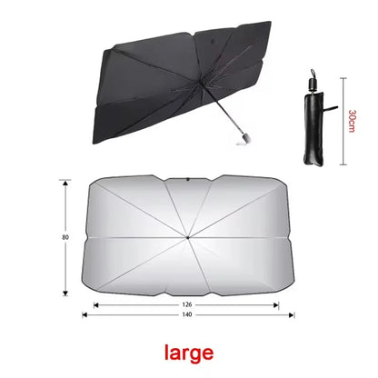 Car Sunshade Umbrella – Windshield Protection Against Sun & Heat