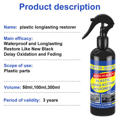 Car Plastic Restorer Cleaning Polish