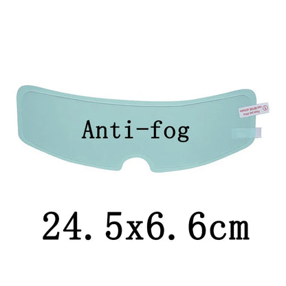 2PCS Motorcycle Helmet Rainproof Anti-Fog Nano Film – Full Face Helmet Compatible