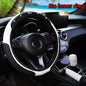 3-piece leather steering wheel cover