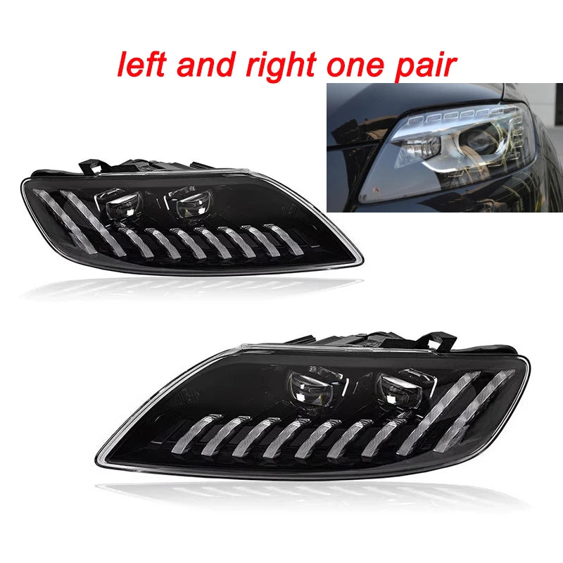 Headlights for Audi Q7 2006-2015 – Full LED Projector Lens Upgrade